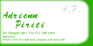 adrienn piriti business card